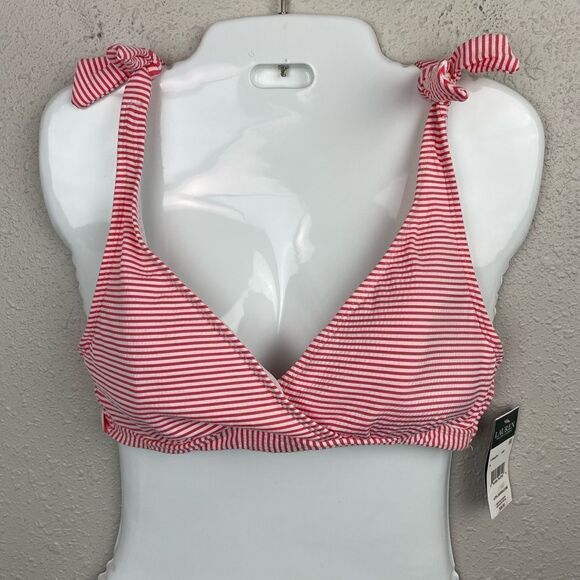 NWT Lauren Ralph Lauren Bikini Top Size 8 - Picture 1 of 5